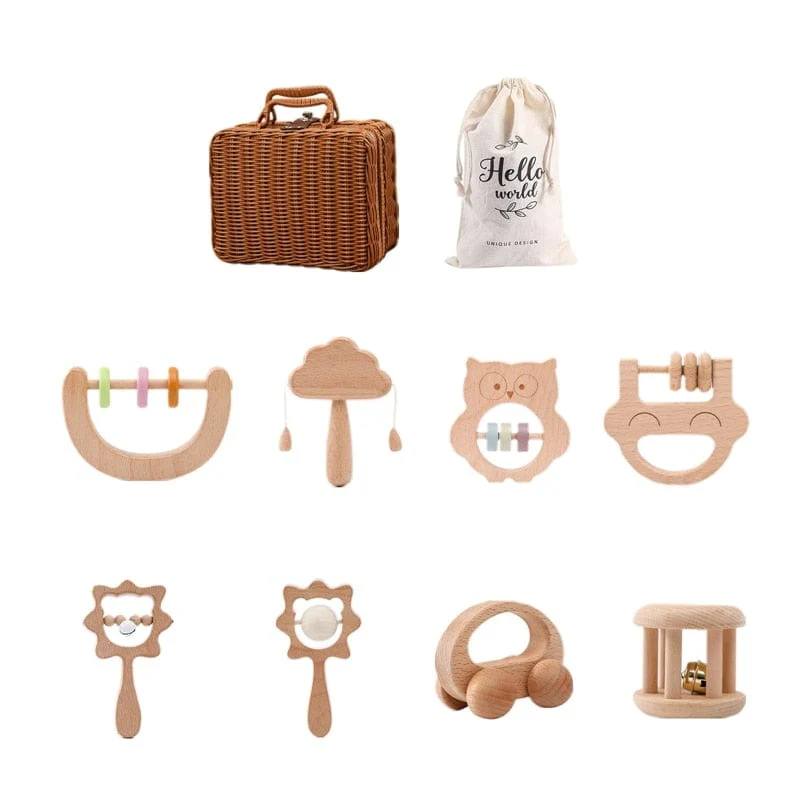 Wooden Musical Instruments Baby Gift Set - Image 4