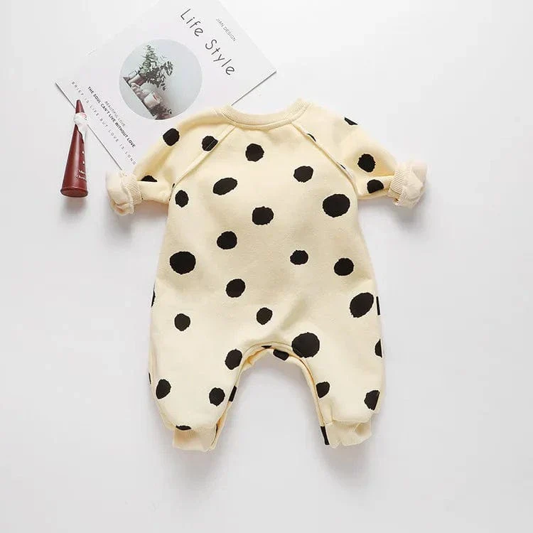 Cute Polka Dot Banana Jumpsuit - Image 2
