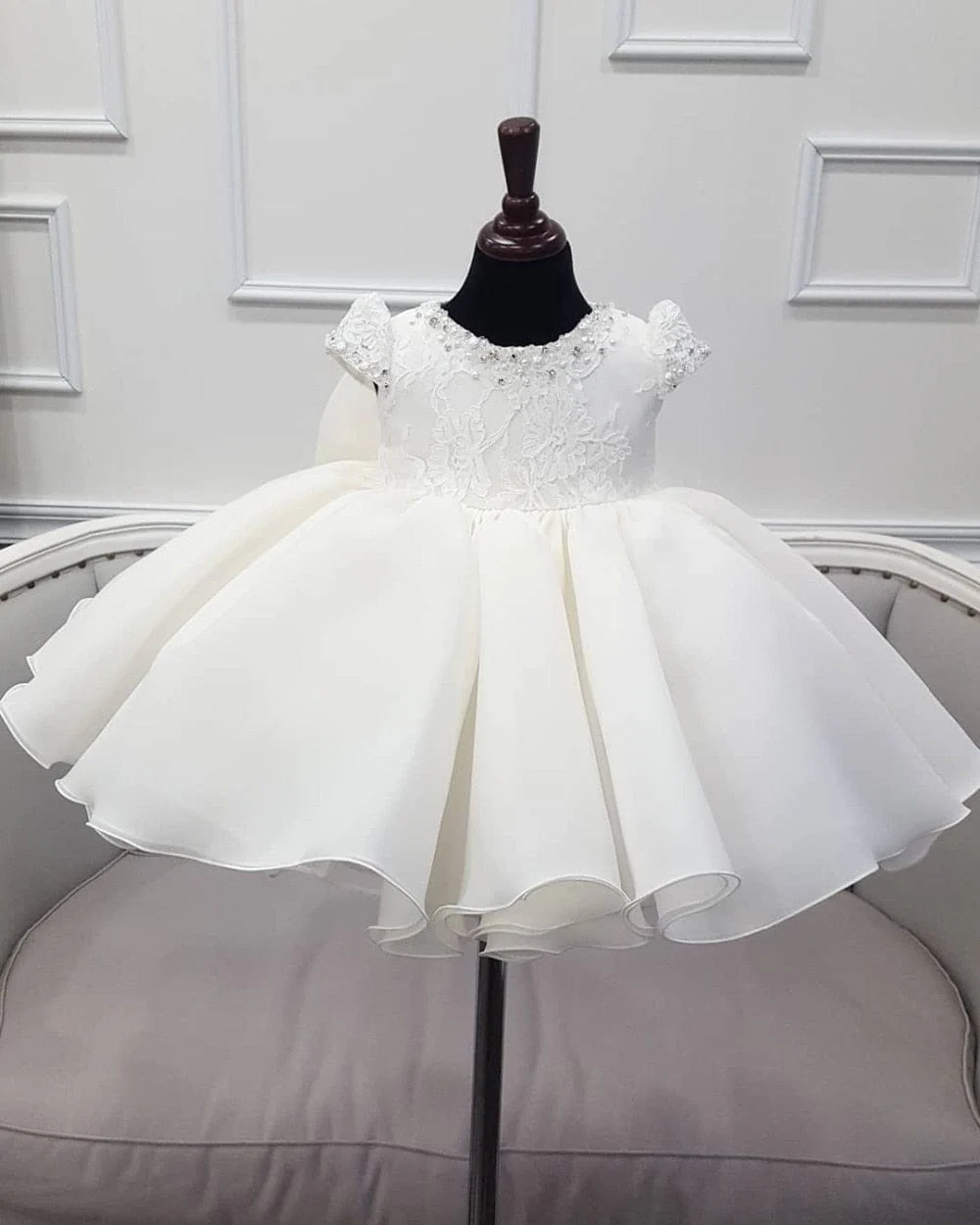 Beaded Tulle Girl Dress