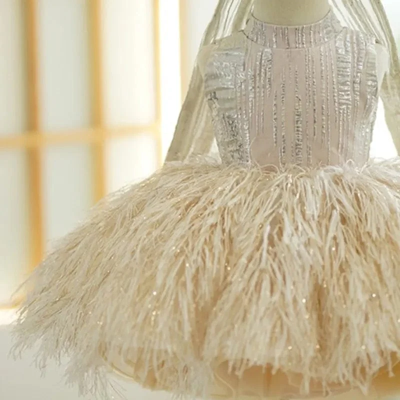Bling Feather Princess Dress - Image 6