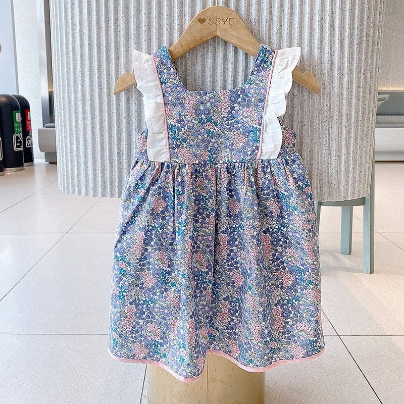 Blue Floral Dress - Image 2