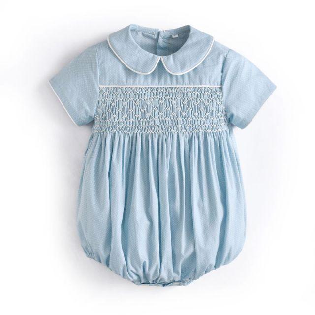 Blue Polka Dot Romper - Image 6