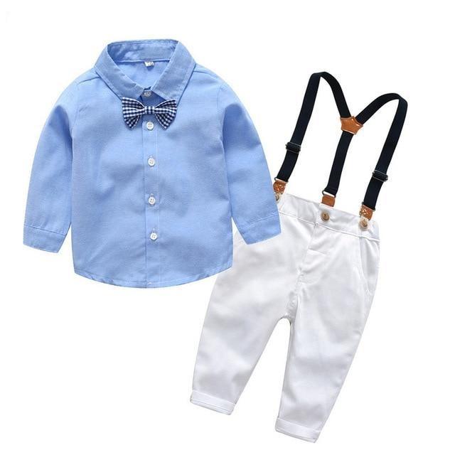 Blue Shirt and Suspenders Outfit - Image 3