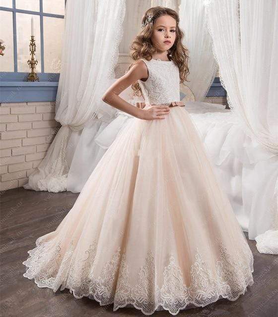 Blush Pink Flower Girl Dress - Image 3
