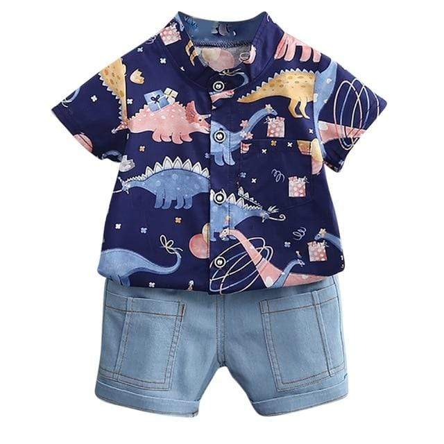 Boy Dinosaur Print Outfit - Image 4