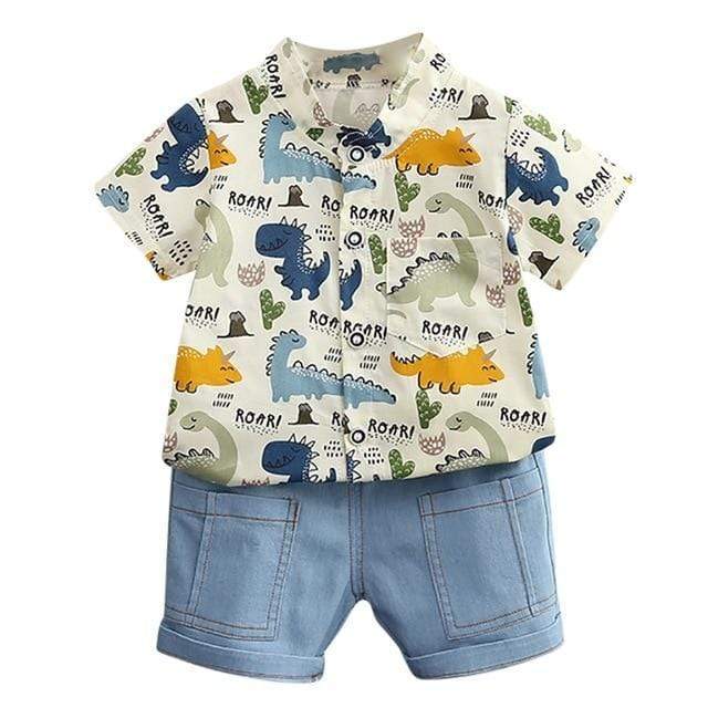 Boy Dinosaur Print Outfit - Image 6