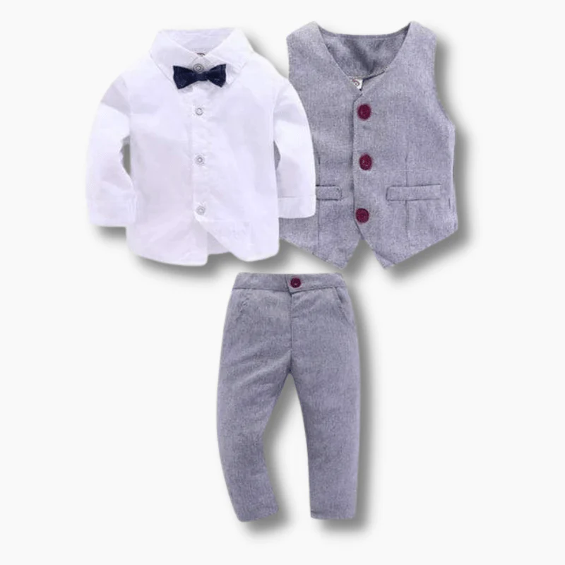 Boy Gray Formal Suit