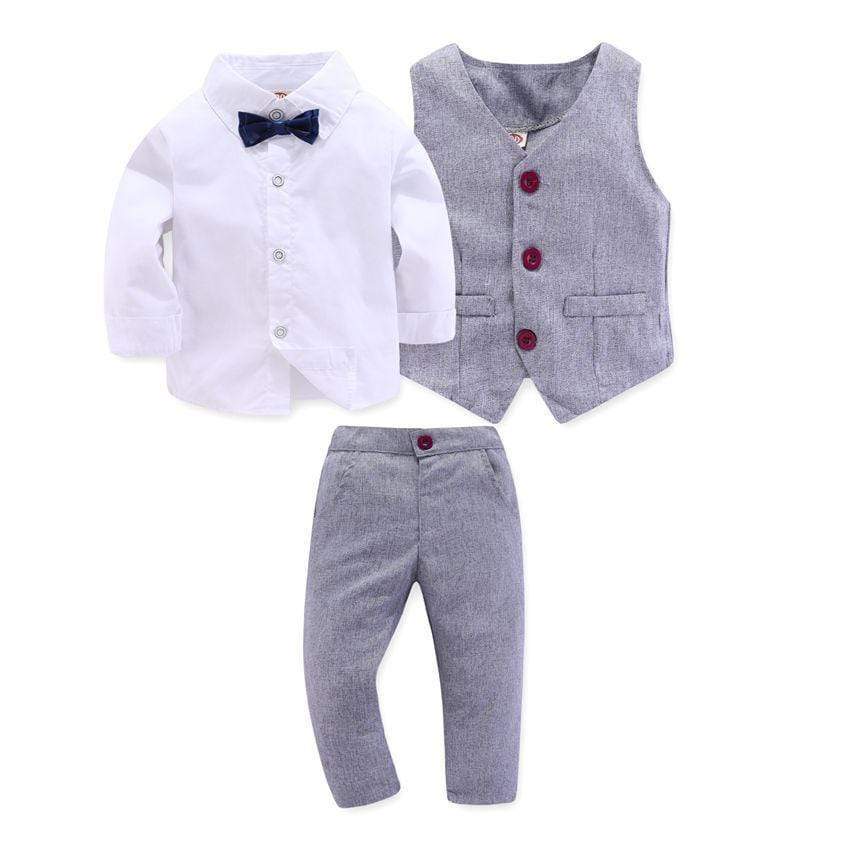 Boy Gray Formal Suit - Image 2
