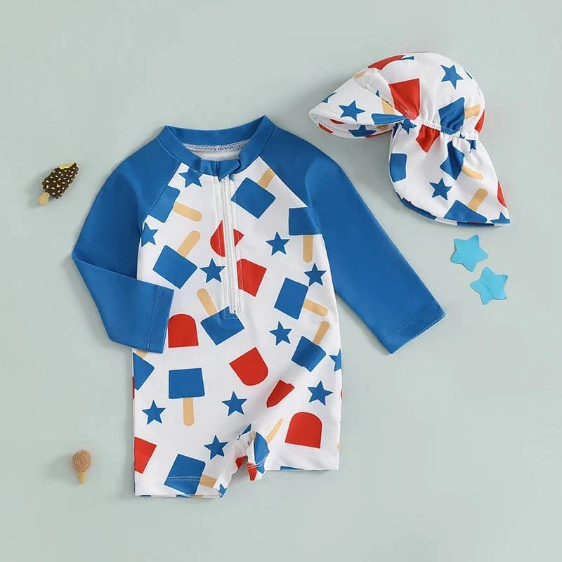 Boy Rash Guard Swimsuit - Image 5