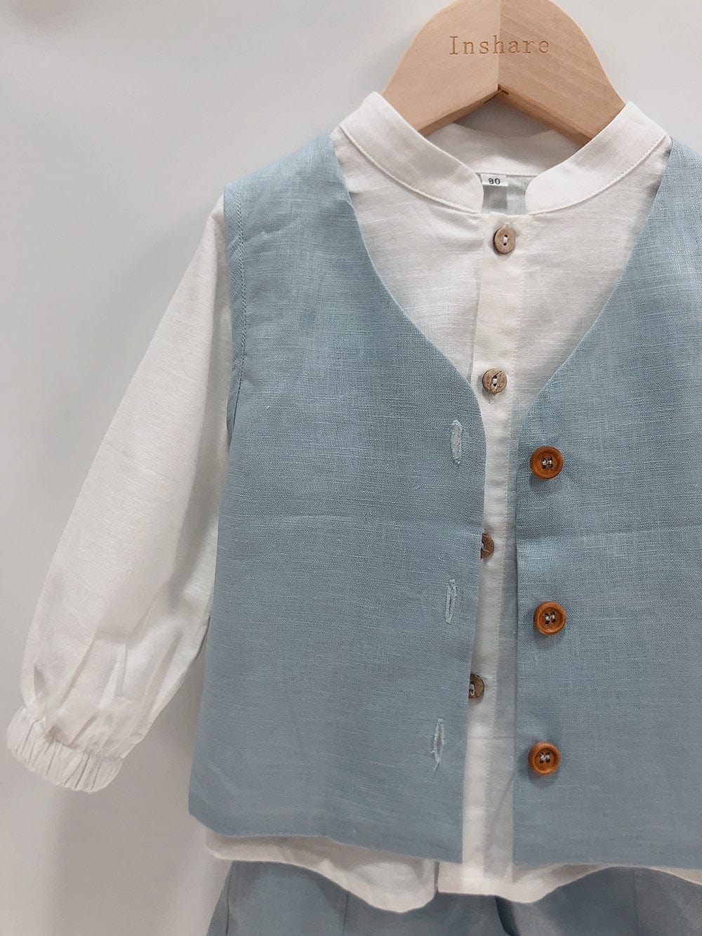 Boys Linen 3 Piece Outfit - Image 5