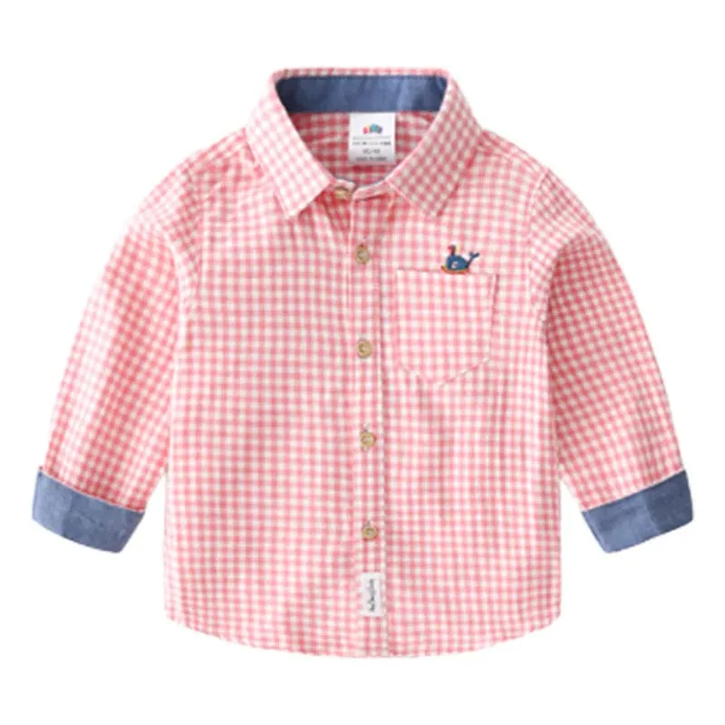 Boys Plaid Long Sleeve Shirt - Image 6
