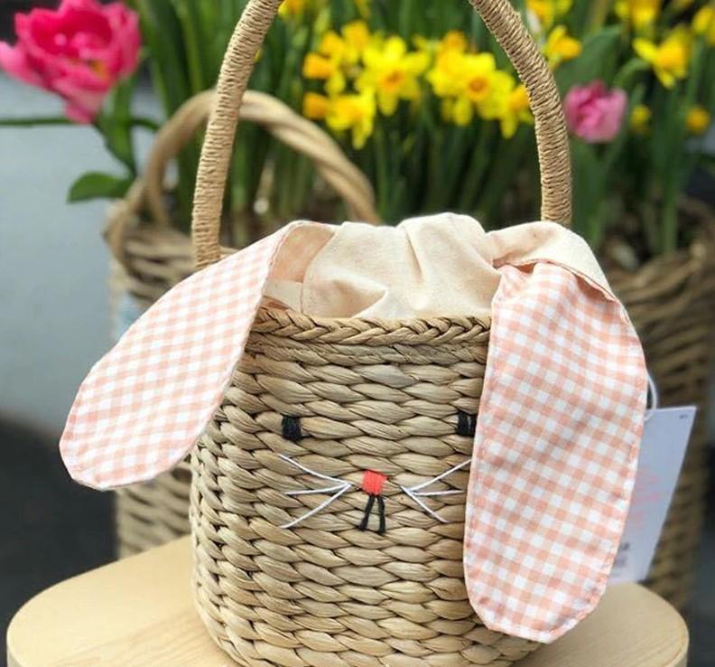 Bunny Rattan Basket - Image 6