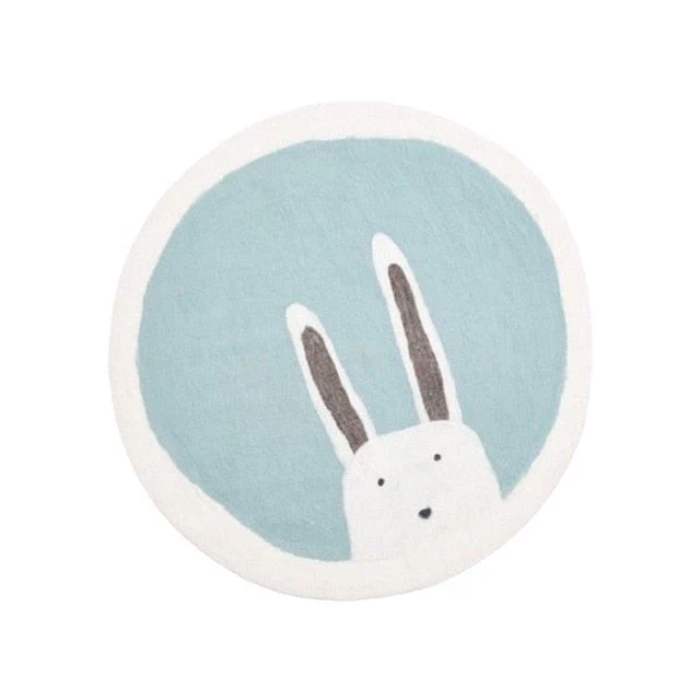 Bunny Themed Round Rug - Image 2