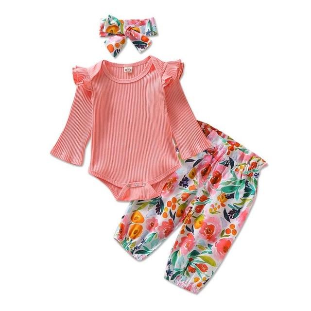 Butterfly Sleeve Floral Outfit - Image 3