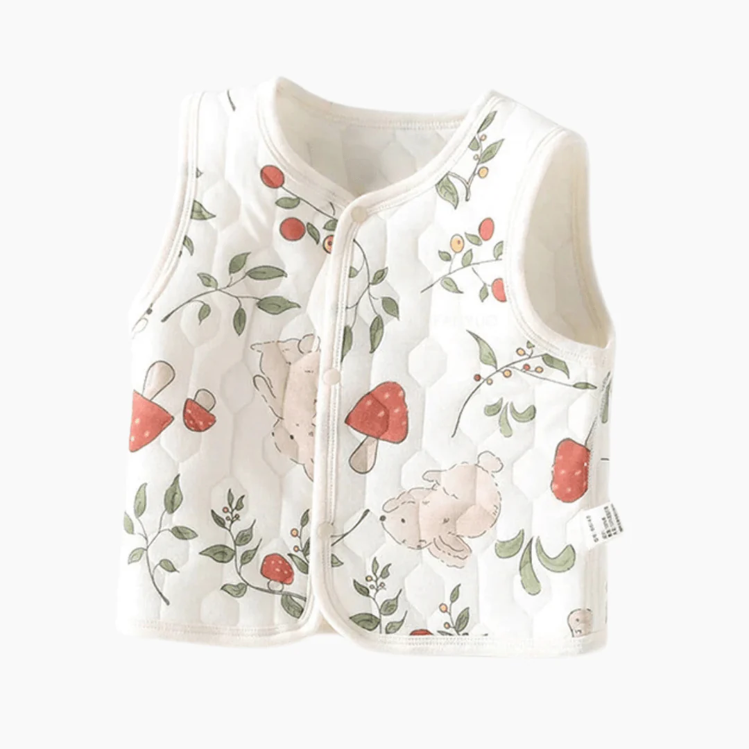 Button Front Sleeveless Vest