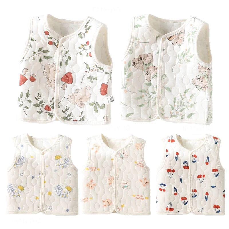 Button Front Sleeveless Vest - Image 3