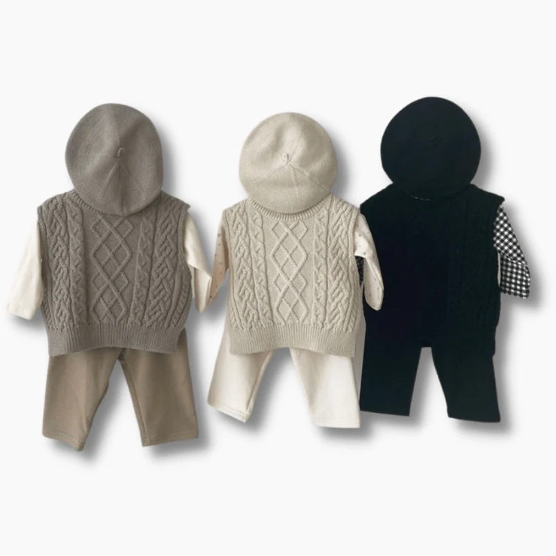 Cable Knit Sweater Vest