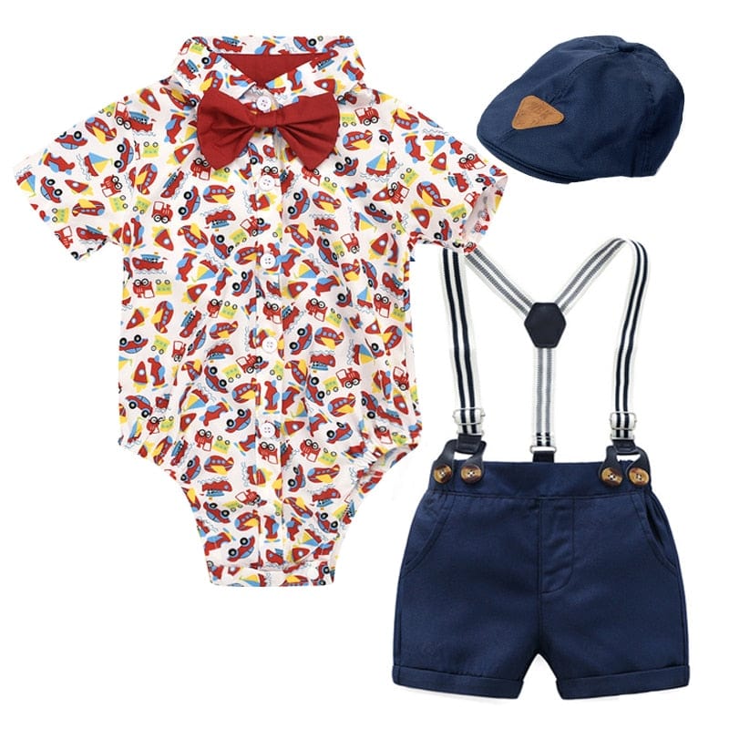 Car Print Baby Boy Outfit - Image 3