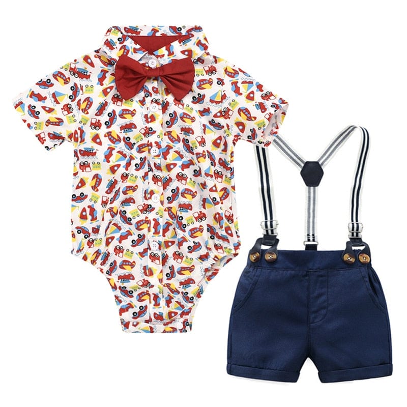 Car Print Baby Boy Outfit - Image 4