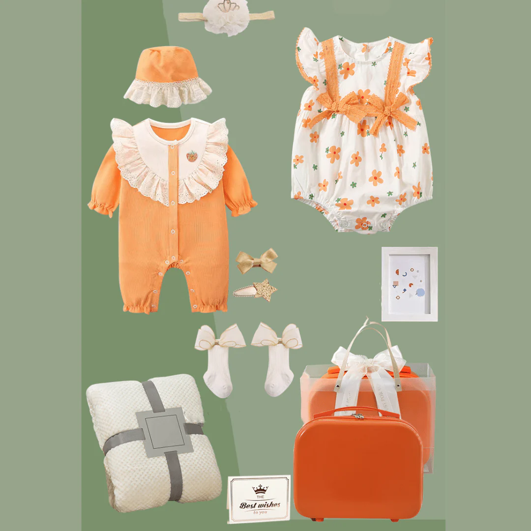Carrot Print Baby Gift Set - Image 5