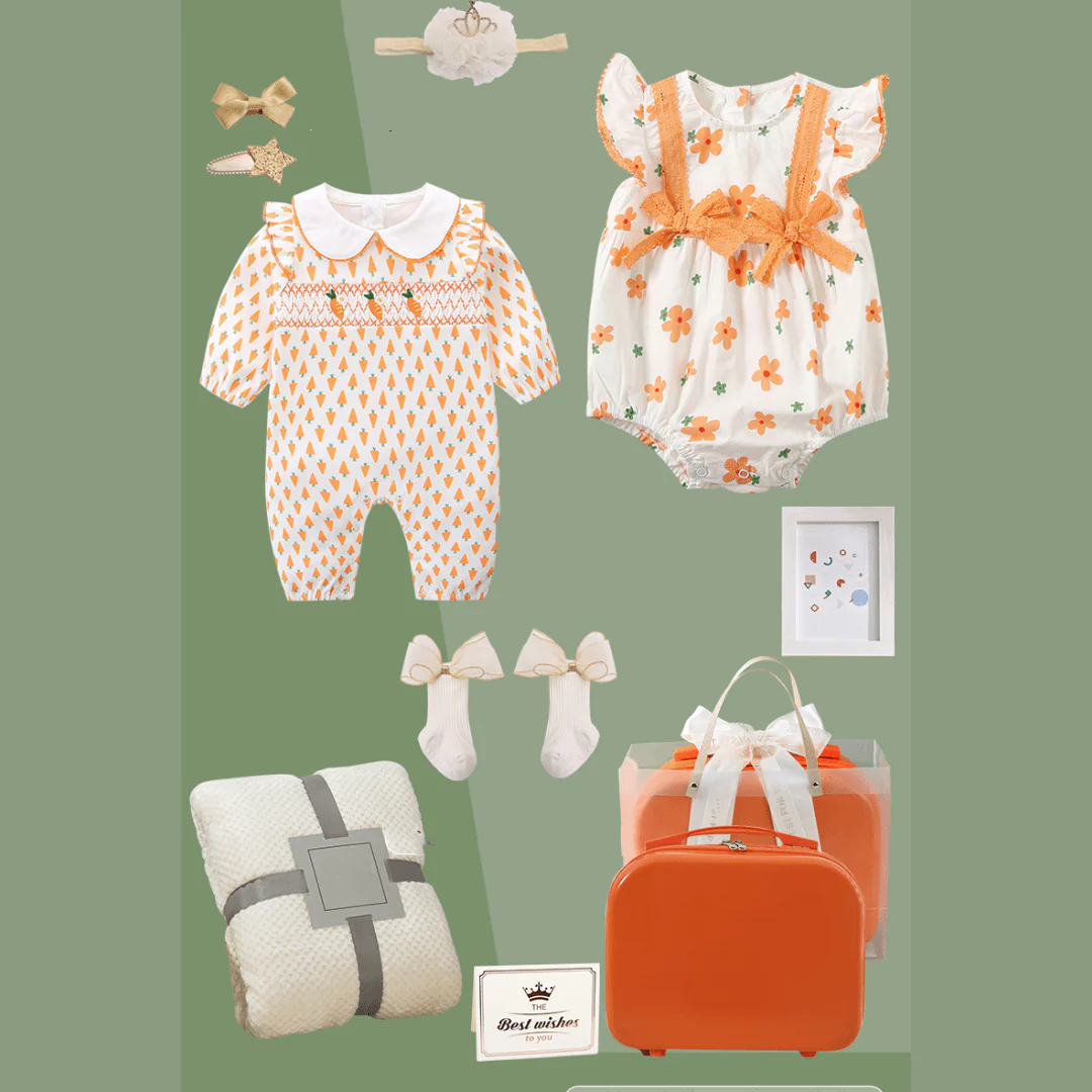 Carrot Print Baby Gift Set - Image 6