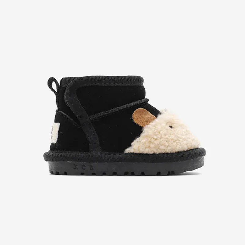Cartoon Animal Leather & Plush Snow Boots - Image 12