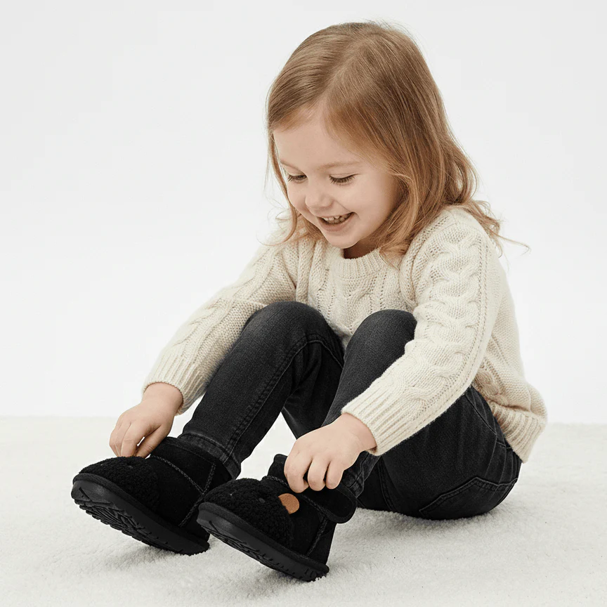 Cartoon Animal Leather & Plush Snow Boots - Image 3