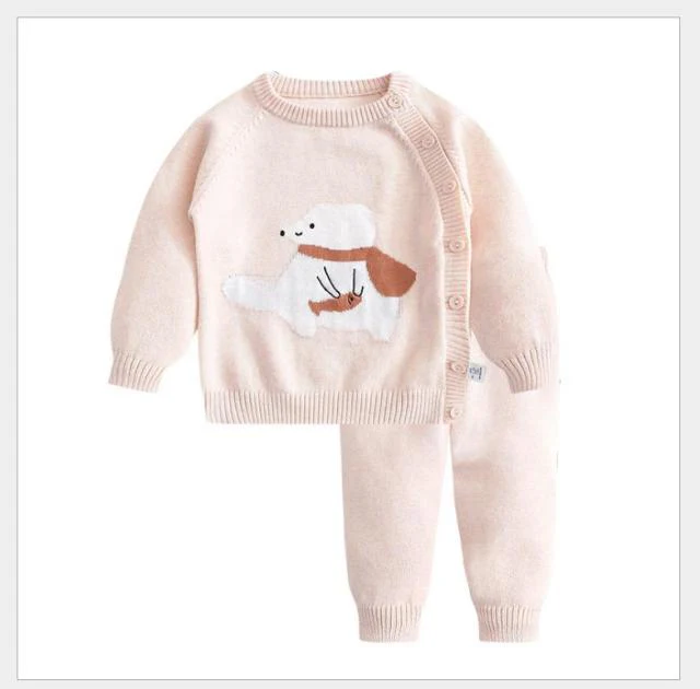 Cartoon Bear Sweater Set - Image 4