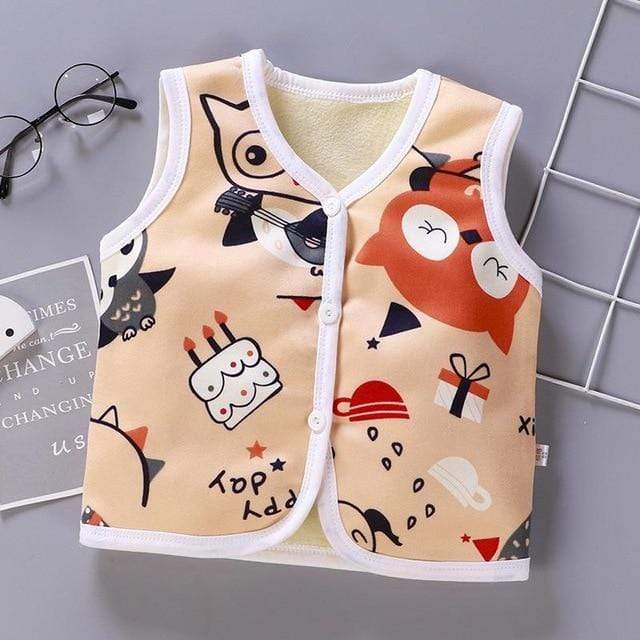 Cartoon Printed Cotton Vest - Image 3