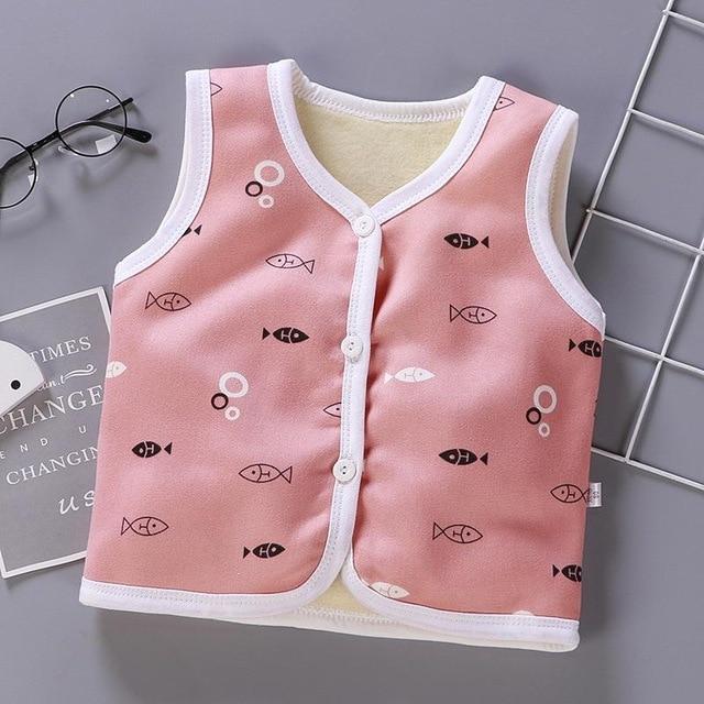 Cartoon Printed Cotton Vest - Image 4
