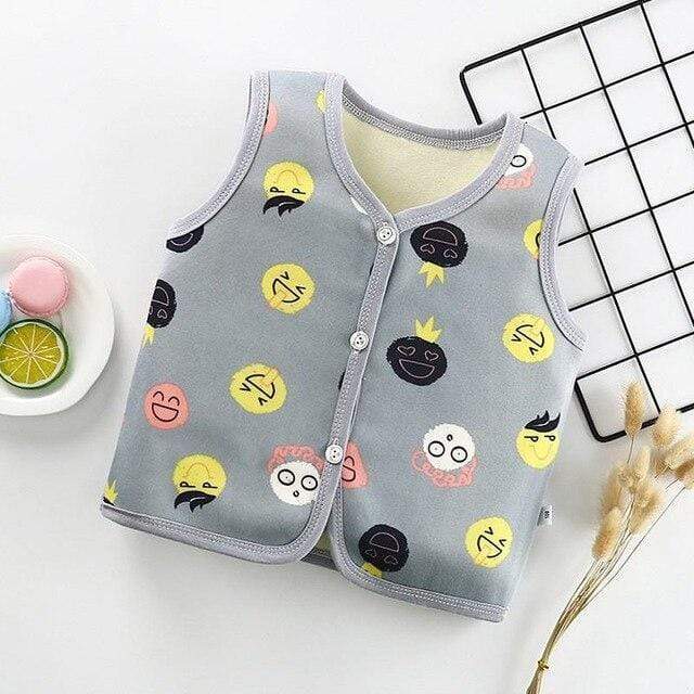 Cartoon Printed Cotton Vest - Image 5