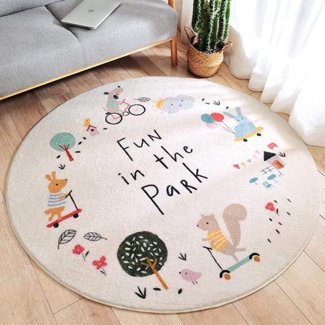 Cartoon Design Kids Round Rugs - Image 6