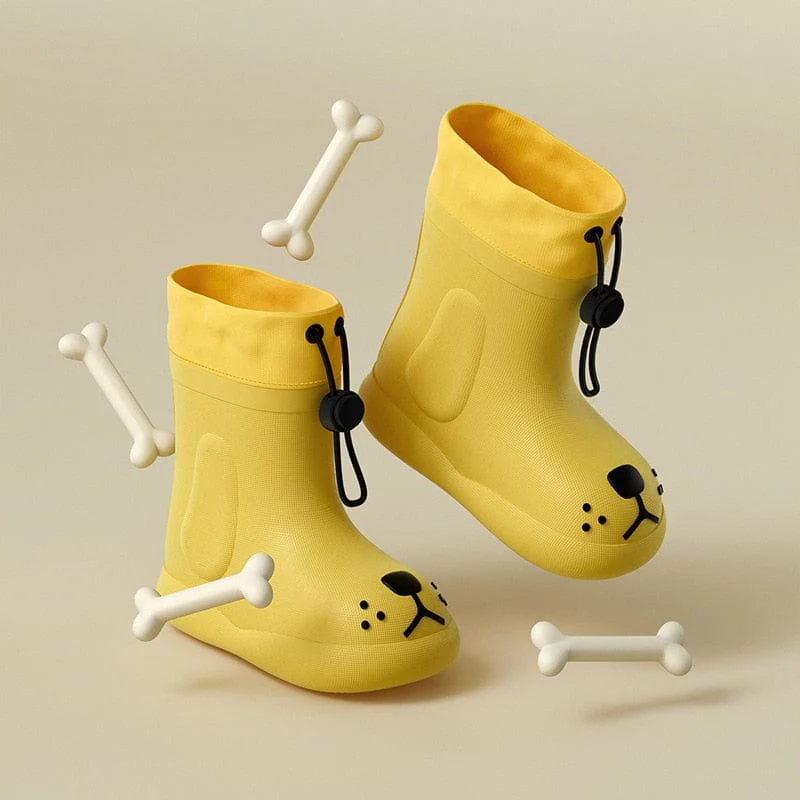 Cartoon Dog Kids Rainboots - Image 2