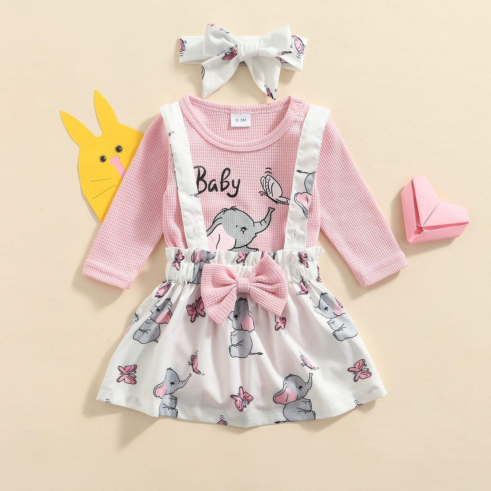 Cartoon Elephant Romper Outfit - Image 6