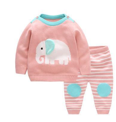 Cartoon Elephant Sweater Set - Image 6