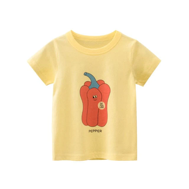 Cartoon Fruit Kids T-Shirt - Image 4