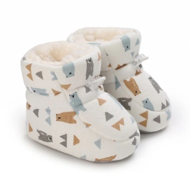 Cartoon Print Baby Boots - Image 3