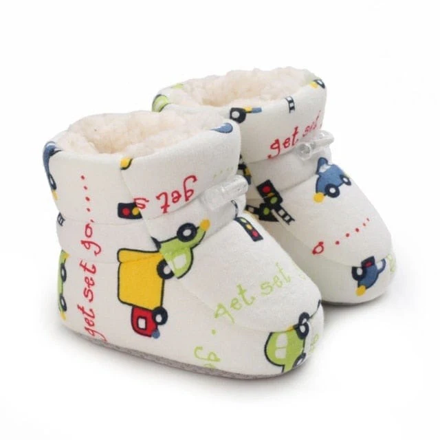 Cartoon Print Baby Boots - Image 6