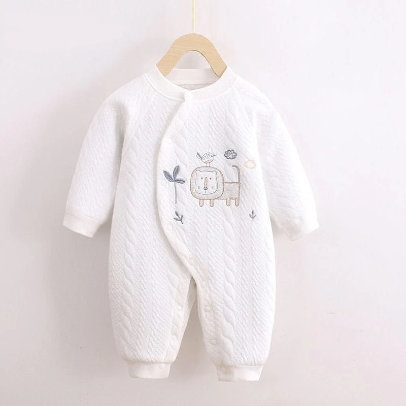 Cartoon Print Baby Growsuit - Image 2