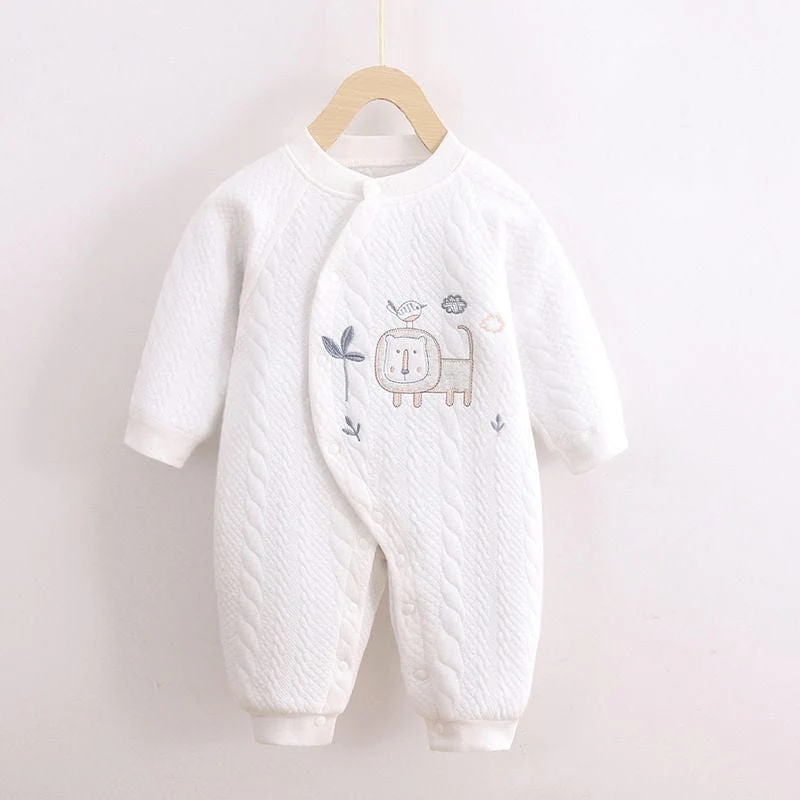Cartoon Print Baby Growsuit - Image 4