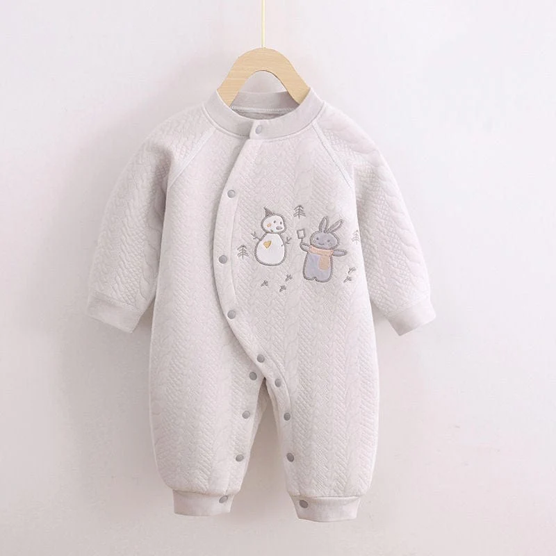 Cartoon Print Baby Growsuit - Image 6