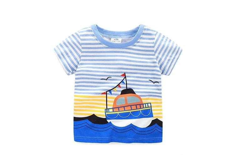 Cartoon Print Boys T Shirt - Image 11