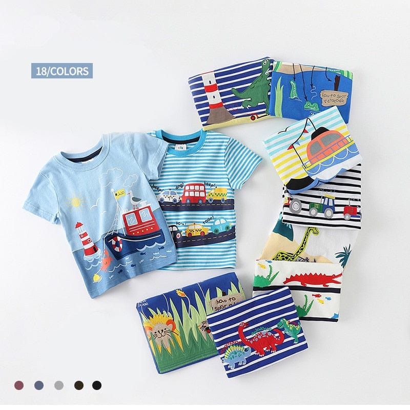Cartoon Print Boys T Shirt - Image 21