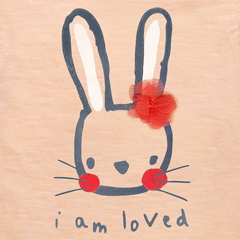 Cartoon Rabbit Girls T-shirt - Image 4