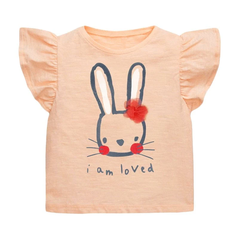 Cartoon Rabbit Girls T-shirt - Image 5