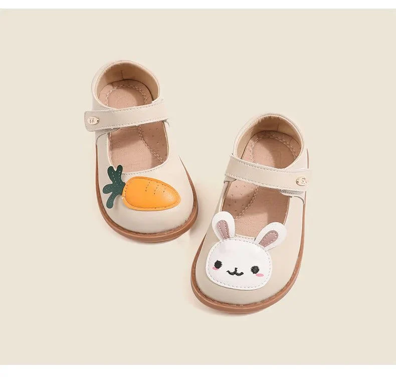 Cartoon Rabbit Leather Flat Shoes - Image 7