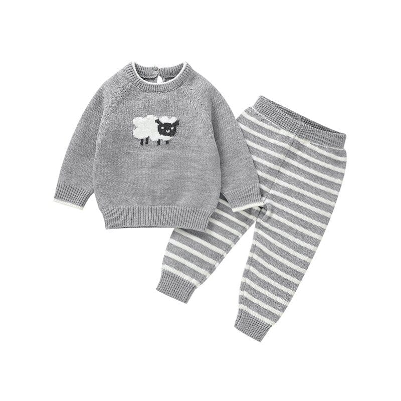 Cartoon Sheep Baby Tracksuit Set - Image 2