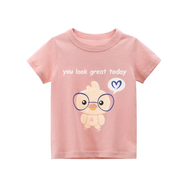 Cartoon Short Sleeve Kids T-Shirt - Image 14