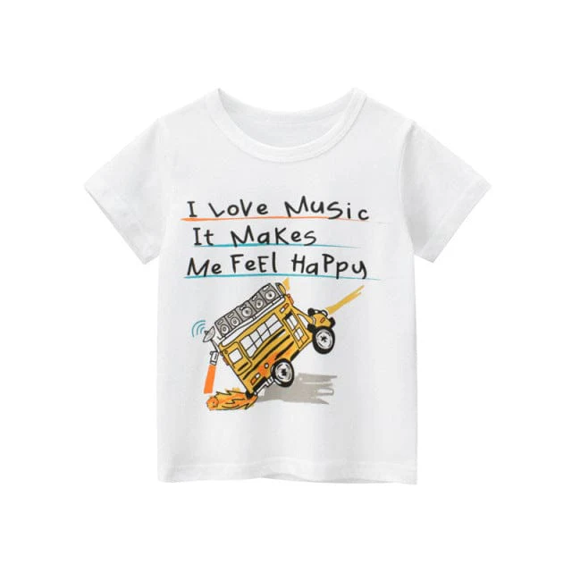 Cartoon Short Sleeve Kids T-Shirt - Image 18