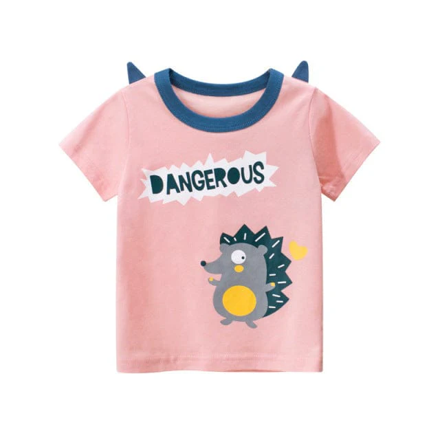 Cartoon Short Sleeve Kids T-Shirt - Image 4